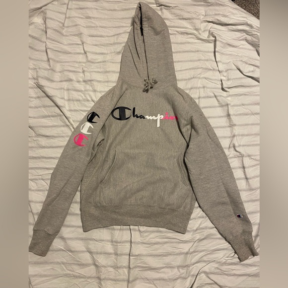 Gray, Champions hoodie, size S - Picture 1 of 2